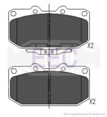 EEC BRP0698 Brake Pad Set, disc brake